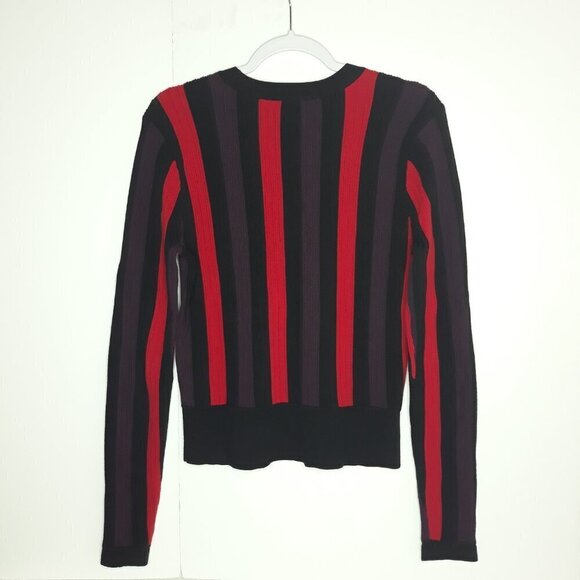 Cabi Colorblock Royal Cotton Blend Pullover Sweater M Work Office Classic - Picture 6 of 9